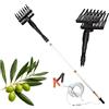 Generico Abbacchiatore Elettrico per Olive 12V con Asta Telescopica in Alluminio 400w, Movimento Alternato 800 battiti/min, Pettine in Tecnopolimero, Cavo 15 m, Scuotitore Professionale Raccolta Olive