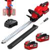 GoYwato Tagliasiepi a Batteria 53cm con 2x 4.0Ah Batterie & Maniglia Ruotabile 180° | Diametro Di Taglio 16mm, 2200 SPM, Lama a Doppia Azione 65Mn, 21V Leggero Taglia Siepe Giardin, per Siepi, Arbusti, Potatura