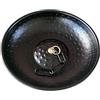 FewNvWa Ciotola di Ancoraggio per Grondaia con Catena Antipioggia in Lega di Alluminio con Finitura Nera Adatta per Giardini O Terrazze, 38 Cm