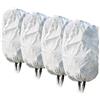 com-four® 4X Copertura per la Protezione delle Piante con Cordino | pile a telaio freddo per la protezione delle piante in estate e in inverno - vello da giardino