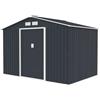 Parama Casetta da giardino in acciaio zincato grigio scuro 2,77x1,95x1,93 m - 65kg - 4,8 metri quadri