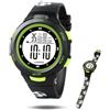 FAMU Land Orologio digitale per bambini. Impermeabile. Allarme. Cronometro. LED 5 6 7 8 9 10 anni - Cinturino in silicone calcio Dino Unicorno Piccoli Calciatori - Soccer Watch
