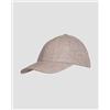 Varsity Cappellino In Lino Varsity Linen Legacy Structured Beige Scuro