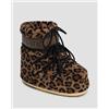 Moon Boot Stivali Da Neve Marroni Moon Boot Icon Low Fleece Leopard