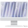 APPLE - 24-inch Imac With Retina 4.5k Display: M4 Chip With 10-core Cpu And 10-core Gpu, 24gb, 512gb Ssd - Silver (mcr24d /a) Layout QWERTZ - SPEDIZIONE GRATUITA