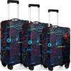 Sherr - Set di 3 coperture protettive per valigie da viaggio, antigraffio, lavabili