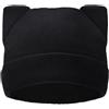 Nzoike Berretto con Orecchie di Gatto per Donne e Ragazze, la Lana Autunno Inverno Maglia Polsino Beanie ，Hop Berretto Gatto Uncinetto Berretto da Sci，Nero