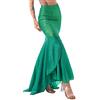 iEFiEL Coda da Sirena Donna Gonna Lunga Paillettes Costume Carnevale Festa Vita Alta Abito da Sera Elegante Costume da Bagno Mermaid Tails Bikini Elastica Costumi Mare Verde S