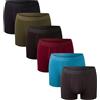 Bonjour Boxer Hipster (Confezione da 6 e 12) in Cotone pregiato, con Pantaloncini Aderenti per Uomo (Scuro)(XL)