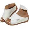 Jinitaimei Ciabatte Donna Estive Ortopediche Sandali Donna Estive Pelle Anatomiche Eleganti, Zeppa Antiscivolo Supporto Arco per Casa e Spiaggia Scarpe Trekking Pantofole