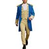 Gefomuofe Abbigliamento medievale da uomo Frack Medievale Retro Giacca Cortile Ricamo Cappotto Gothic Vikings Abbigliamento Alexander Hamilton Costume Cosplay