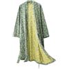 PRINCESS BRIDE Traspirante Garza di Cotone Jacquard Giapponese Yukata Morbido Camicia Da Notte Accappatoio Camicia Da Notte Confortevole Pigiama per Le Donne, Verde, L