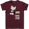 3stylershop T-Shirt Uomo Concerto di Woodstock - Peace Love Music