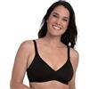 Rosa Faia by Anita Selma Pure - Reggiseno da donna senza ferretto, con coppa spaziatrice traspirante e moderna forma triangolare, misure 70-95 B - G, Nero , 5C