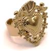 Shopping Cat Bijoux Anello Sacro Cuore In Acciaio Inossidabile - Nichel Free - Ipoallergenico