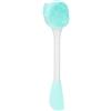 VOCOSTE Spazzola Pulizia Viso Silicone Verde Bianco Massaggio Viso | Verde Bianco, 1 Pezzo, Per Massaggio E Cura Del Viso, Portatile, Dimensioni 16x4cm (6.30x1.57), Manico Ergonomico