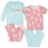 Gerber Set pigiama da 4 pezzi per bambina, Unicorno Magic Pink, 3 anni