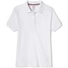French Toast Polo da Uniforme Scolastica da Bambina a Maniche Corte, con Colletto con smerlo, Bianco, 4