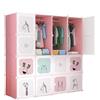 MAGIC SELECT Armadio Modulare per Bambini, Scaffalatura Modulare, Armadio per Bambini, Organizer Modulare, Scaffale per la Casa, 16 Moduli, 140x140 cm