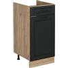 Vicco Mobiletto base cucina R-Line, Antracite country/Rovere dorato 40 cm