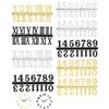 ZMDMAH 9 Set Numeri per Orologio, Arabi e Romani, Nero Argento Oro | Numeri per orologio in plastica con cifre arabe e romane, nero argento e oro, per quadranti fai da te e riparazione