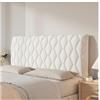 YUEZHONG Copri Testiera Letto In Velluto For Letto Matrimoniale Queen Size, Copri Testiera Letto Trapuntata Imbottita E Spessa, Antipolvere, Decorazione For Camera Da Letto(Cream,160x70cm/63x27.6in)