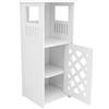 homewell Armadietti da bagno, unità portaoggetti da bagno con scaffale aperto, armadietto per WC, armadietto da bagno indipendente sottile (60 x 30 x 60 cm)