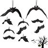 XiXiRan Pipistrelli Decorazioni, 10 Pack Appeso Decorazioni Pipistrelli di Halloween, Gadget Halloween Bambini, Addobbi Gomma Pipistrelli per Parete, Tavola, Giardino Allestimento