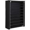 SONGMICS Scarpiera a 10 Livelli, Scaffale con Copertura