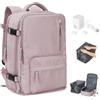 BJLFS Zaino da Viaggio Ryanair 40x30x20 Sottovuoto Bagaglio a mano 40x30x20 Wizzair,Borsa da viaggio Donna impermeabile Borsa da Cabina per Easyjet 45x36x20 Zaino Airbag Sottovuoto con pompa