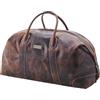 DRAKENSBERG Borsa da viaggio in pelle David, da uomo e donna, design vintage, espandibile, marrone antico (60 cm), 60 cm, Vintage