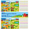 Hebayy Confezione da 40 grafici di incentivi, 2 design adorabili con 1078 adesivi Insegnamento in classe/ricompensa/utilizzo in famiglia per compiti a casa dei bambini, frequenza, comportamento positivo