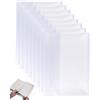 BTACGWP Copertine Protettive Libri Scolastici 8 Pezzi | 30x21cm A4 Effetto Pelle con Frontale Trasparente - Resistenti, Anti-Strappo e Anti-Sporco per Massima Durata dei Testi