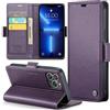 Phernykas Custodia a Libro Portafoglio per iPhone 13 Pro, RFID Magnetica | 3 Slot - Per Pendolarismo, Flip Cover Doppia Fibbia Laterale, Pelle PU Anti-Macchia, Supporto, Lavoro, Telefono Libretto