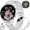 SUNKTA Orologio intelligente da donna 7,9 mm ultra sottile 1,32 AMOLED chiamate Bluetooth elegante Smartwatch per Android iOS,frequenza cardiaca,monitoraggio del sonno,contapassi,calorie,Argento