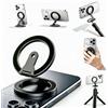 Nivofu Anello Magnetico Cellulare per MagSafe con Filetto 1/4 di pollice | Magnete N52 ad alta tenuta, lega di zinco CNC, ideale per selfie, video, treppiede, auto e uso outdoor