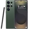 ULUCAN Smartphone S25 Ultra Pro 5G - 16 GB di RAM 1 TB di ROM | 7,3 HD AMOLED 144Hz | 108 MP principale 72 MP ultra-grandangolare | Snapdragon 8 Gen 3 | 8000 mAh | Android 14 | Sbloccato,Green-1TB