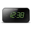 PHILIPS Sveglia con Radio e Display da Letto, Radio Digitale con Doppio Allarme, Sleep Timer e Funzione Snooze, Portatile con Batteria di Backup, Nero con Ampio Display, Nuova Versione