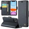 Phernykas Custodia a Libro Portafoglio per iPhone 11, RFID Magnetica | 3 Slot - Per Pendolarismo, Flip Cover Doppia Fibbia Laterale, Pelle PU Anti-Macchia, Supporto, Lavoro, Telefono Libretto