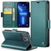 Phernykas Custodia a Libro Portafoglio per iPhone 13 Pro Max, RFID | 3 Slot - Per Pendolarismo, Flip Cover Doppia Fibbia Magnetica, Pelle PU Anti-Macchia, Supporto, Lavoro, Telefono Libretto