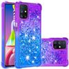 SIMao Silicone Custodia per Samsung Galaxy M51 Cover Glitter Liquido Floating Sabbie Mobili Custodia Morbido TPU Silicone Case Antiurto Cover Brillantini Liquido Quicksand Pendenza Custodia
