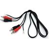 Drut Cavo Audio fono Doppio RCA a RCA da 1,2 m con Cavo di Terra per Mixer Giradischi da 4 Piedi