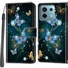 Haninsuze Cover per Xiaomi Redmi Note 13 Pro 5G, Portafoglio PU Pelle, farfalla | Interno TPU Antiurto, Anti-Graffio, Fessura per Schede, Supporto Stand, Design Libro, Flip