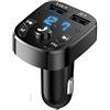 Ziyan Trasmettitore FM da auto Bluetooth Dual USB caricatore per cellulare radio adattatore