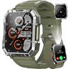 Blackview Smartwatch Uomo, Smartwatch Militare Uomo Fitness con Chiamate Bluetooth,2.01 Orologio Intelligente 112+ Modalità Sportive/900 mAh/Sonno/Cardiofrequenzimetro/Torcia/Bussola per Android IOS