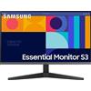 Samsung LS27C332GAUXEN - Monitor S3 (S33GC) 27 con pannello IPS, frequenza di aggiornamento 100Hz, AMD FreeSync, modalità gioco, modalità Eye Saver & Less Flickering, Nero