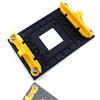 NMD&LR Piastra Posteriore CPU, Backplane in Plastica per Ripiano Inferiore Ventola del Radiatore Adatto per AM4 AMD Staffa B350 X370 A320 Scheda Madre (Yellow)