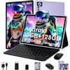ZIOVO Android 15 Tablet 10 Pollici,Gemini AI,30GB RAM+128GB ROM(TF 1TB)Tablets,5G WiFi Tablets,Octa-Core 2.0 GHz/Widevine L1/8000 mAh/Bluetooth 5.0/GPS/Face ID/2 in 1 Tablet con Tastiera e Mouse-Viola