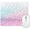 JIMOWANG Pink Sparkle Glitter Gaming Pad Smooth Surface Mousepad Rubber Mouse Pad 9,5 X 7,9 pollici
