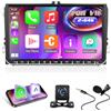 NHOPEEW Autoradio Android da 9 pollici 2 + 64G per VW Passat b6 b7 Golf 5 6 Jetta T5 EOS POLO Touran Seat Sharan Supporto Carplay Android Auto WiFi GPS Comandi al volante + Telecamera posteriore